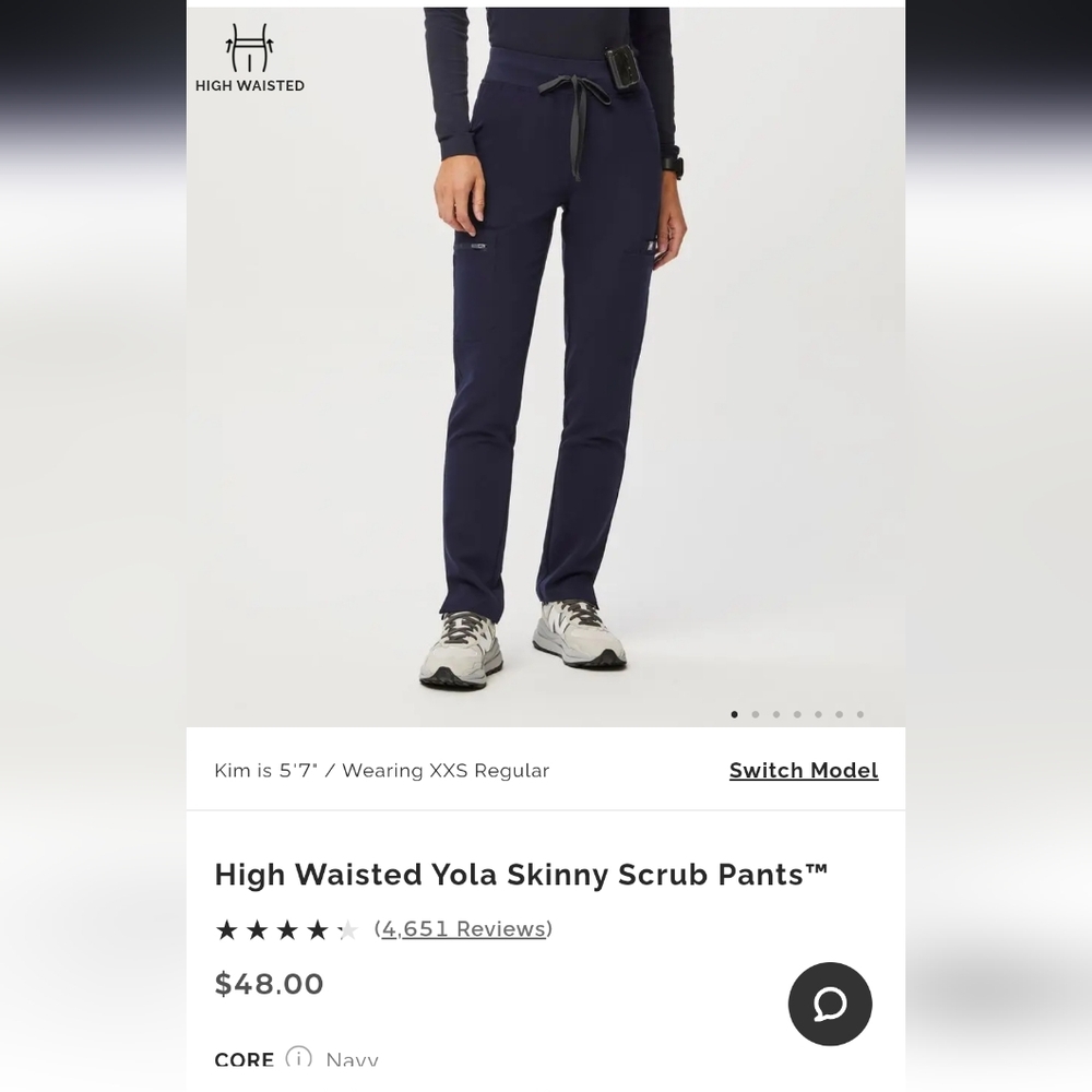 Yola skinny scrub pant figs